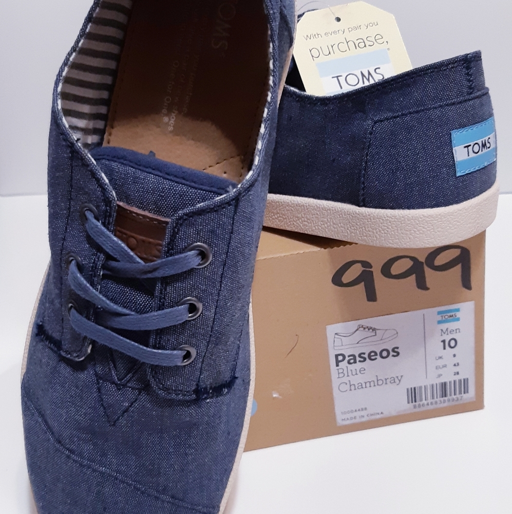 TOMS Paseos Blue Chambray